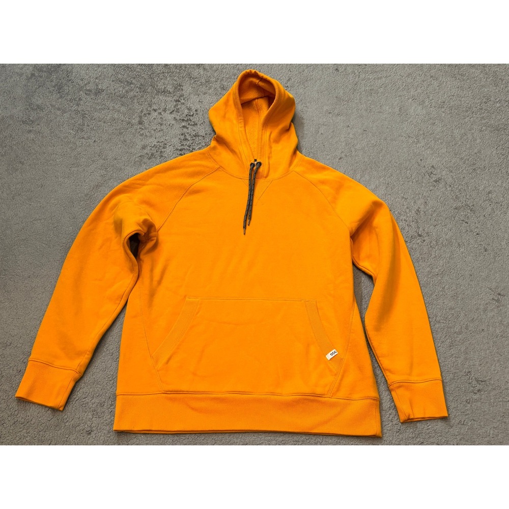 DSG Mens Orange Fleece Pullover Hoodie Sweatshirt Large Raglan Sleeve RN104141